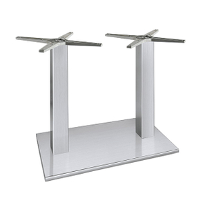 metal silver office stainless table base