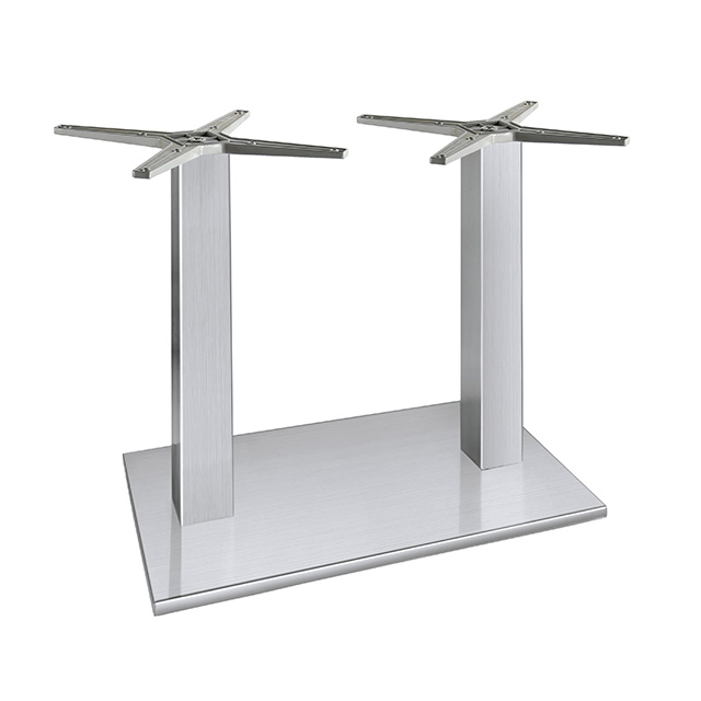 metal silver office stainless table base