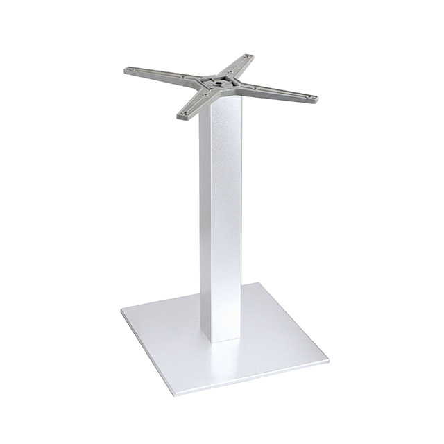 easy installation silver metal frame stainless table base