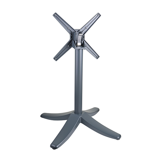 4 BIG LEGS ALUMINIUM TABLE BASE WITH FOLDING CROSS FOR OUTDOOR