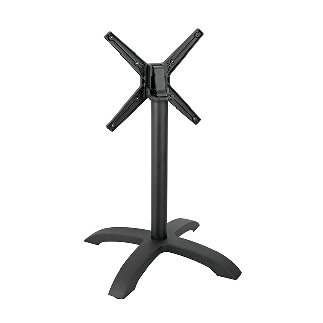 4 BIG LEGS ALUMINIUM TABLE BASE WITH FOLDING CROSS FOR OUTDOOR